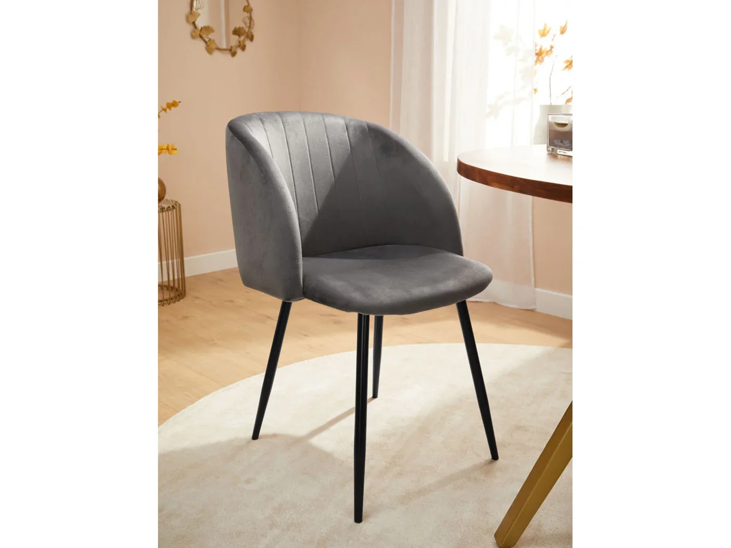 LIVARNO home Fauteuil rembourr, avec revtement en velours