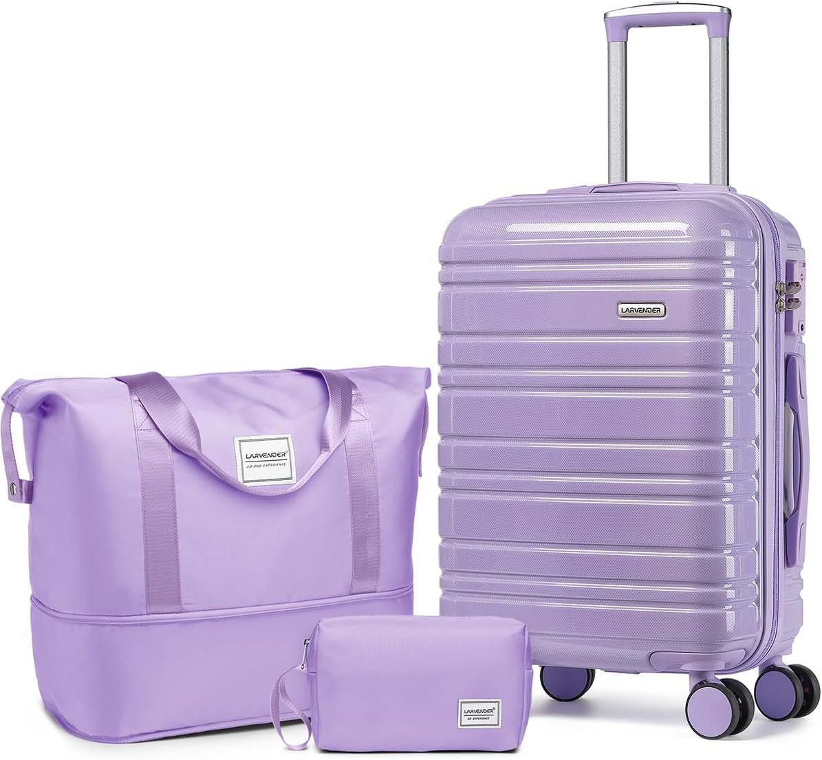 Ensemble de 6 valises, ensemble de valises rigides extensibles avec roulettes multidirectionnelles, ensemble de bagages à roulettes légers