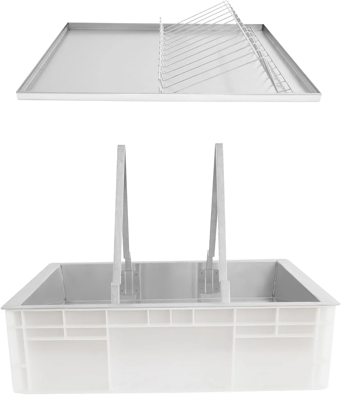 Beekeeping Uncapping Station for Honey Harvesting Ergonomic Bee Frame Uncapping Tool with Stainless Steel Drip Tray Food-Grade Plastic Tub,Honey Collection System,Professional Apiary Equipment - Image 4