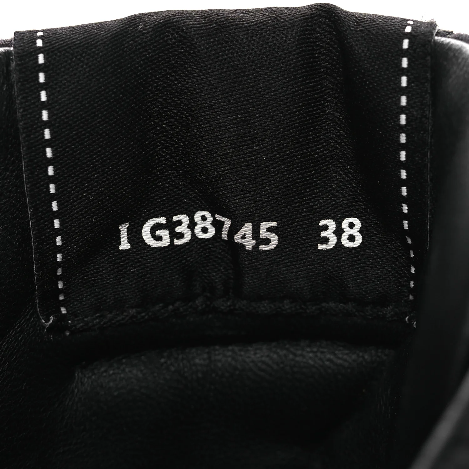 Suede Grained Calfskin CC Lace Up Boots 38 Black