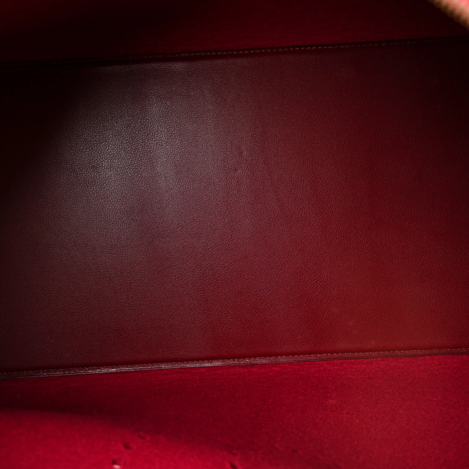 Felt Barenia Feu2Dou Travel Bag Rouge Vif Rouge H