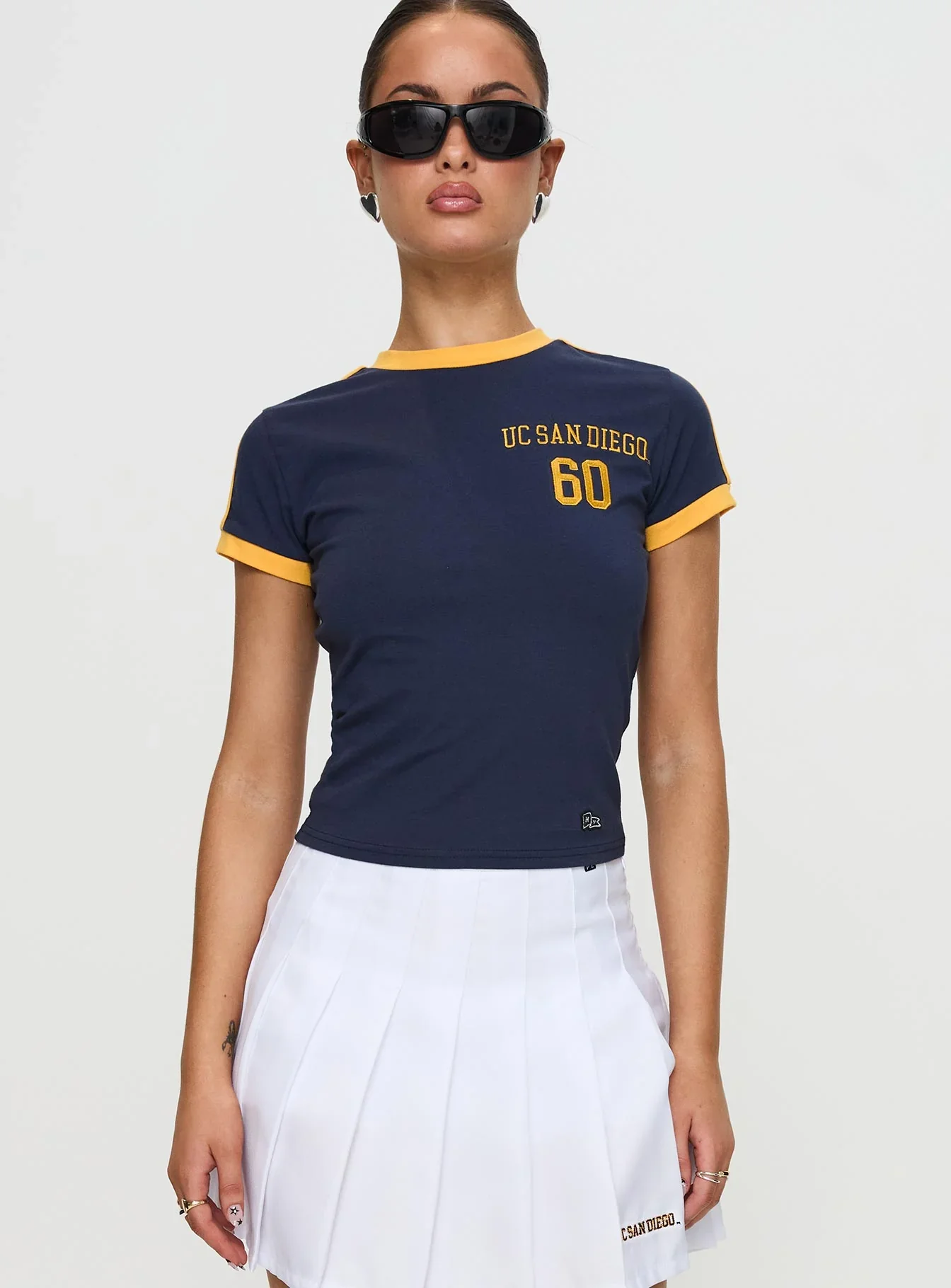 UCSD Goalie Baby Tee Navy