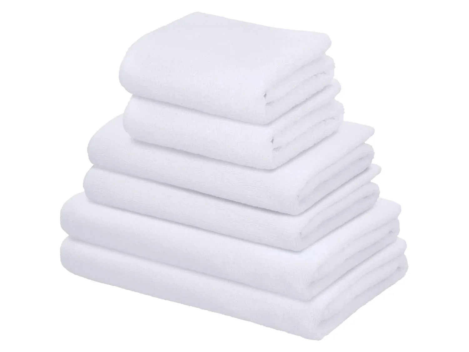 LIVARNO Set de 6 serviettes en ponge