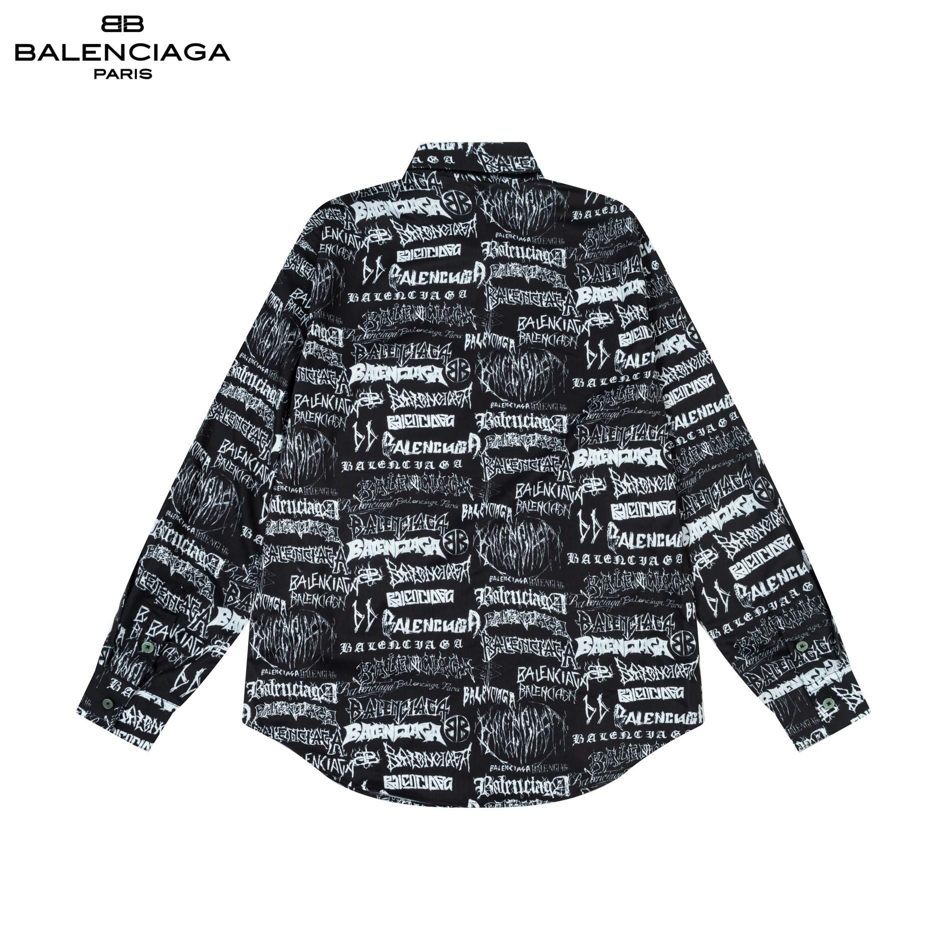 【BALENCIAGA公式旗艦店】ドラゴン年限定版の弾幕ロゴ シャツ