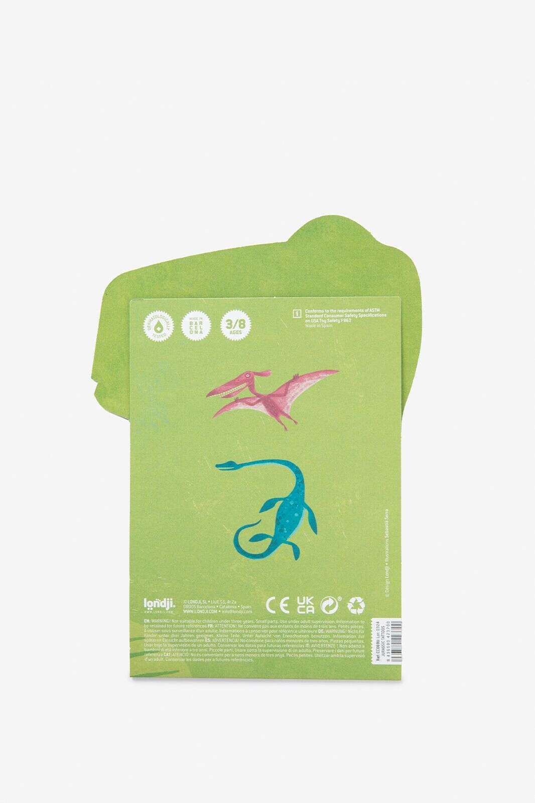 Jurrassic tattoos 10 stuks groot