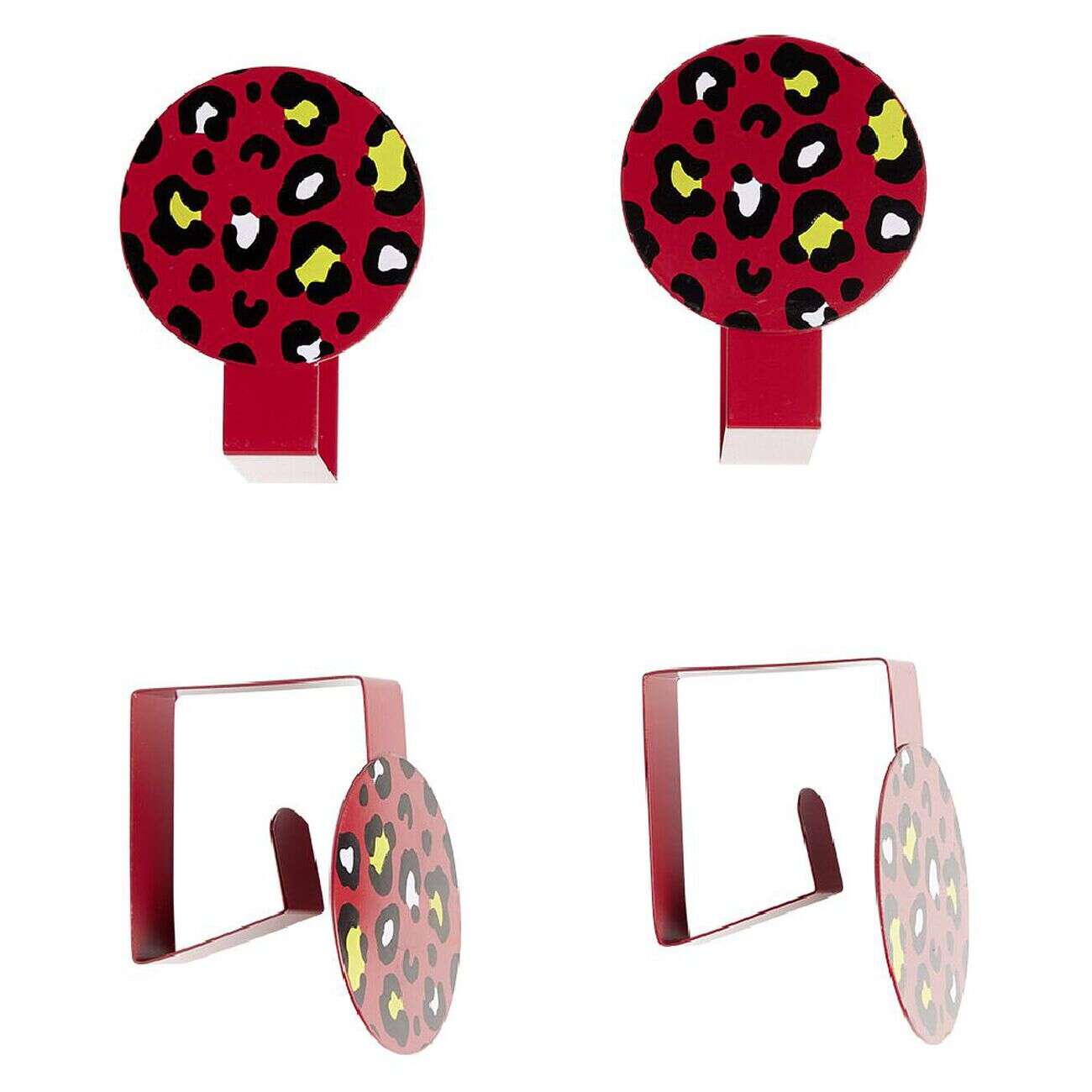 Pince nappe fantaisie métal x4 - 7x5,5xH4cm