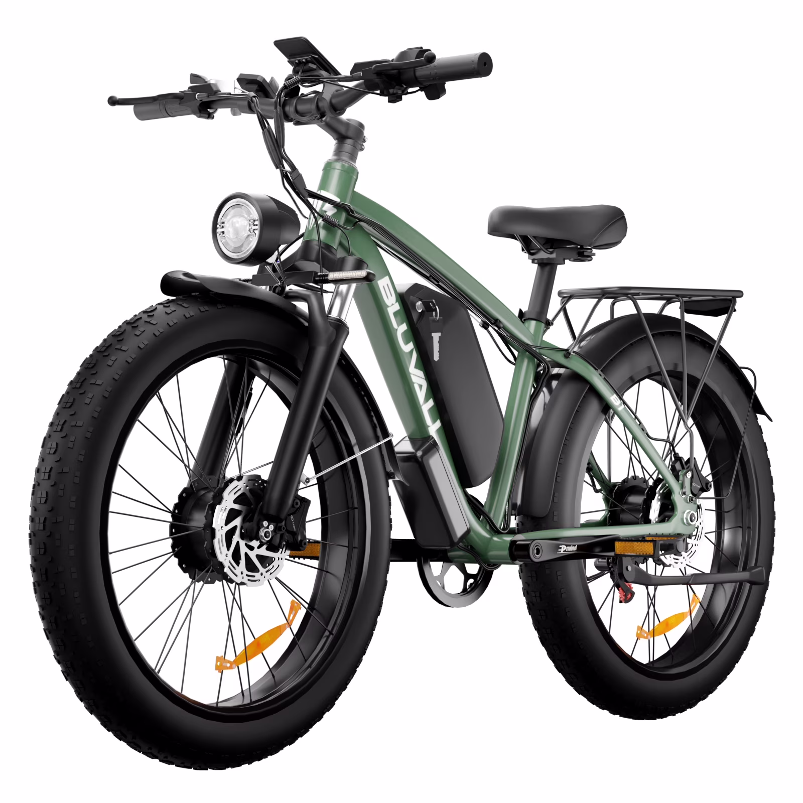 Electric Bike for Adults, 2000W 26'Fat Tire Electric Bike, 35MPH AWD Dual Motor Electric Bicycles, 48V 22.4AH Battery Fast Ebikes Dual Hydraulic Brakes UL 2849(Black) - Image 3