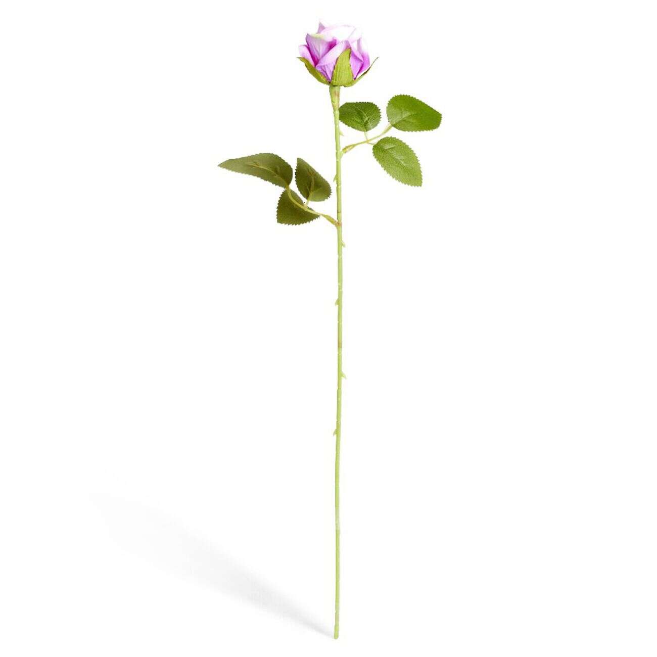 Fleur artificielle rose blanche et rose H51cm