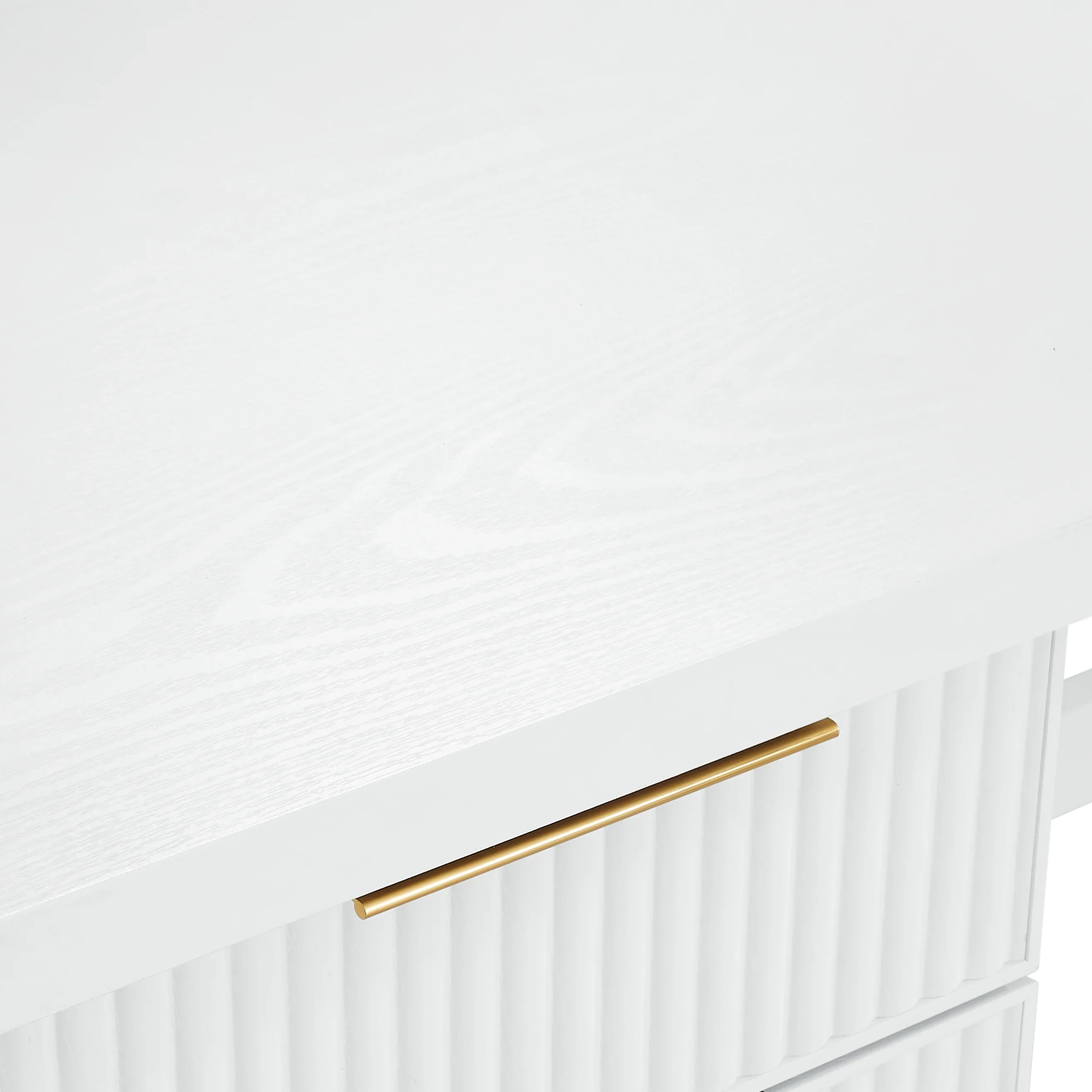Better Homes & Gardens Lillian Fluted L-Shape Desk, Natural Pine Finish