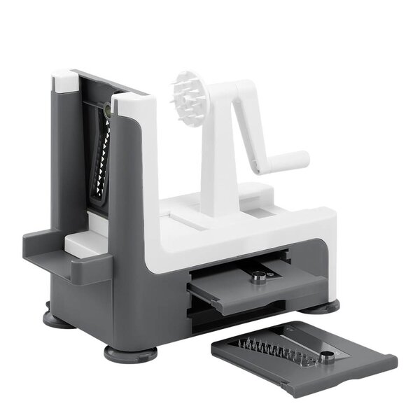 Spiralizer med 3 kniver: 2mm, 3mm og spiraler