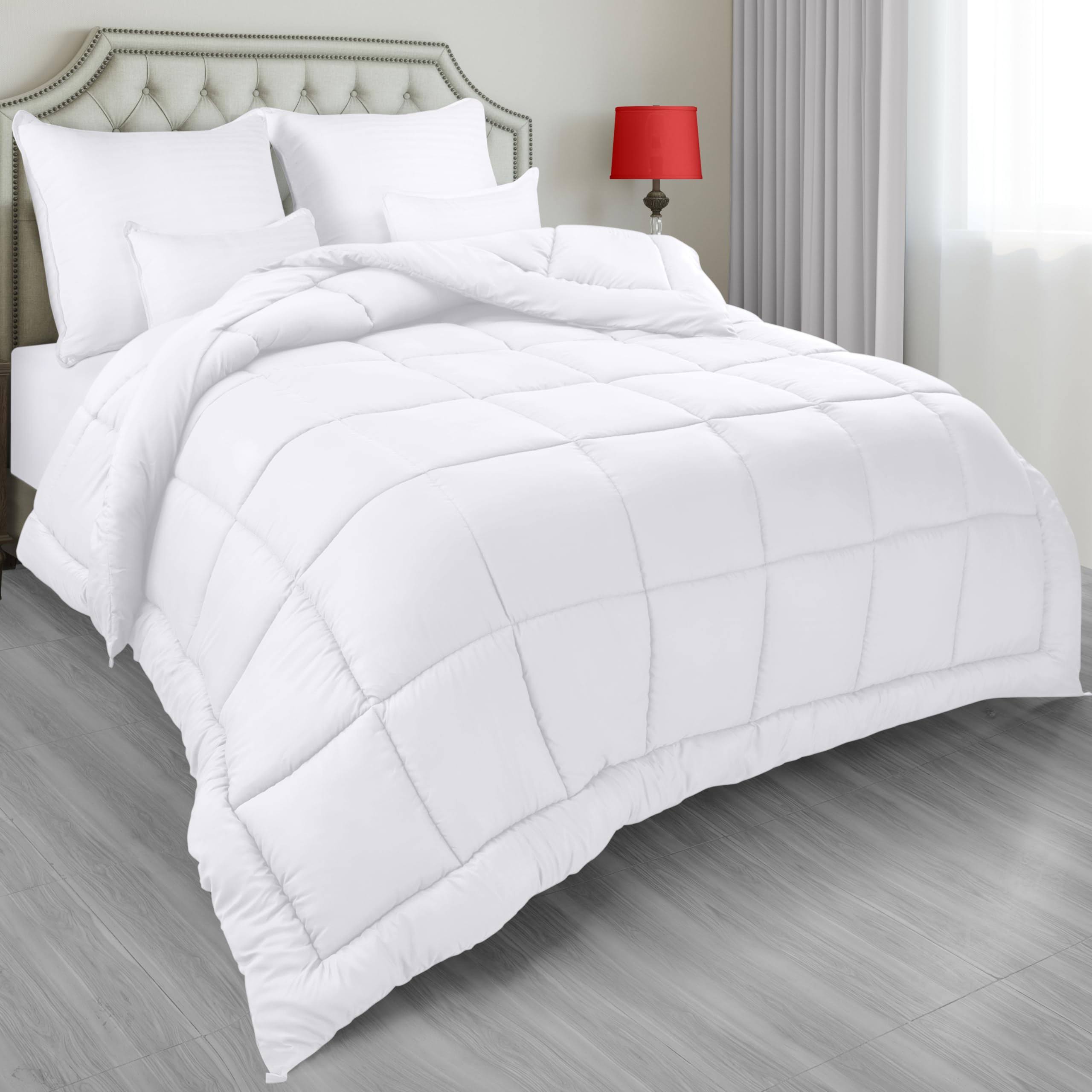 Utopia Bedding All Season Down Alternative Quilted Twin/Twin XL Comforter - Duvet Insert with Corner Tabs - Machine Washable ÿ Bed Comforter - White
