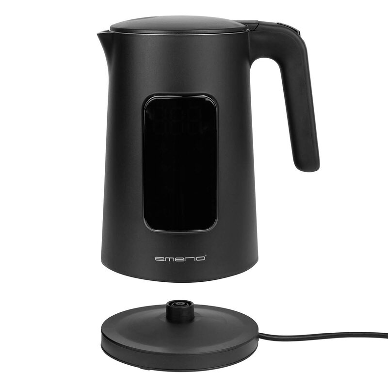 Vannkoker med termostat 1,7L svart