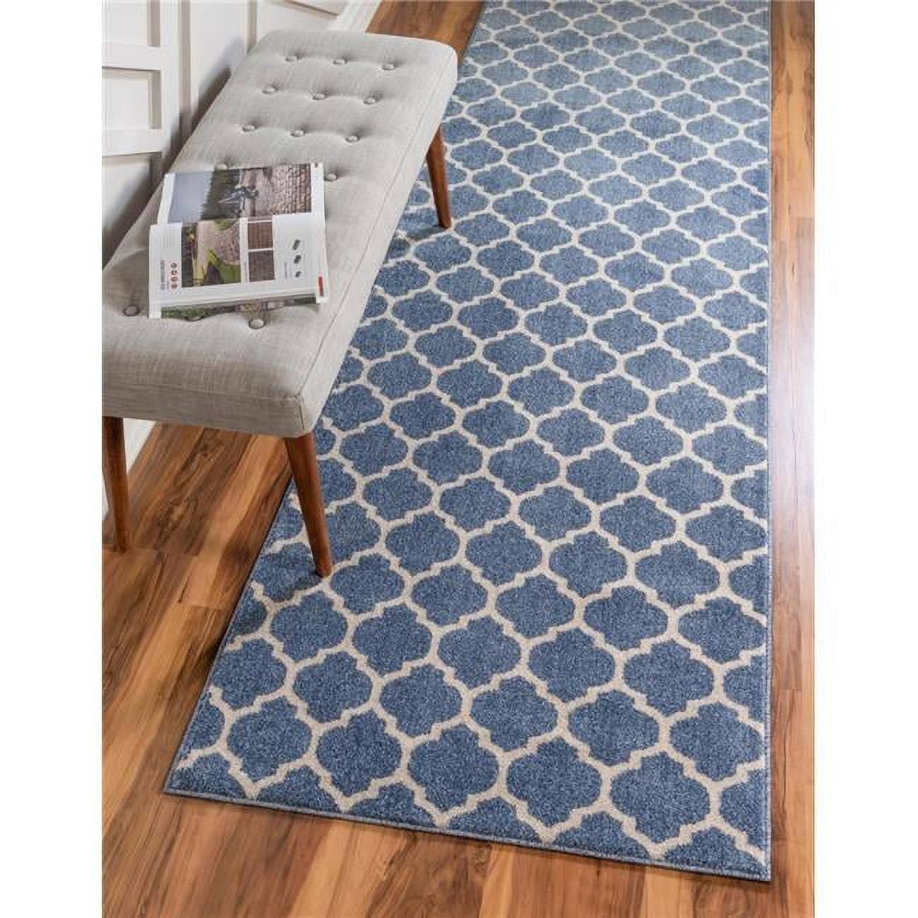 Unique Loom Philadelphia Trellis Rug (Light Blue - 2'7