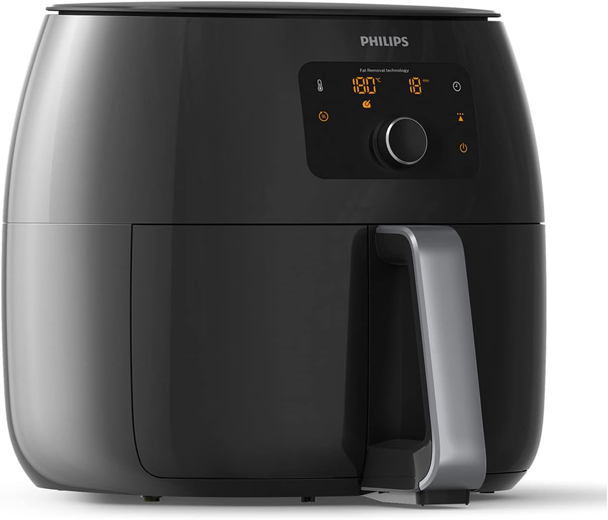 Friteuse à air Philips Premium XXL avec technologie d'élimination des graisses, 1,4 kg/6,7 L, noire, HD9650/96