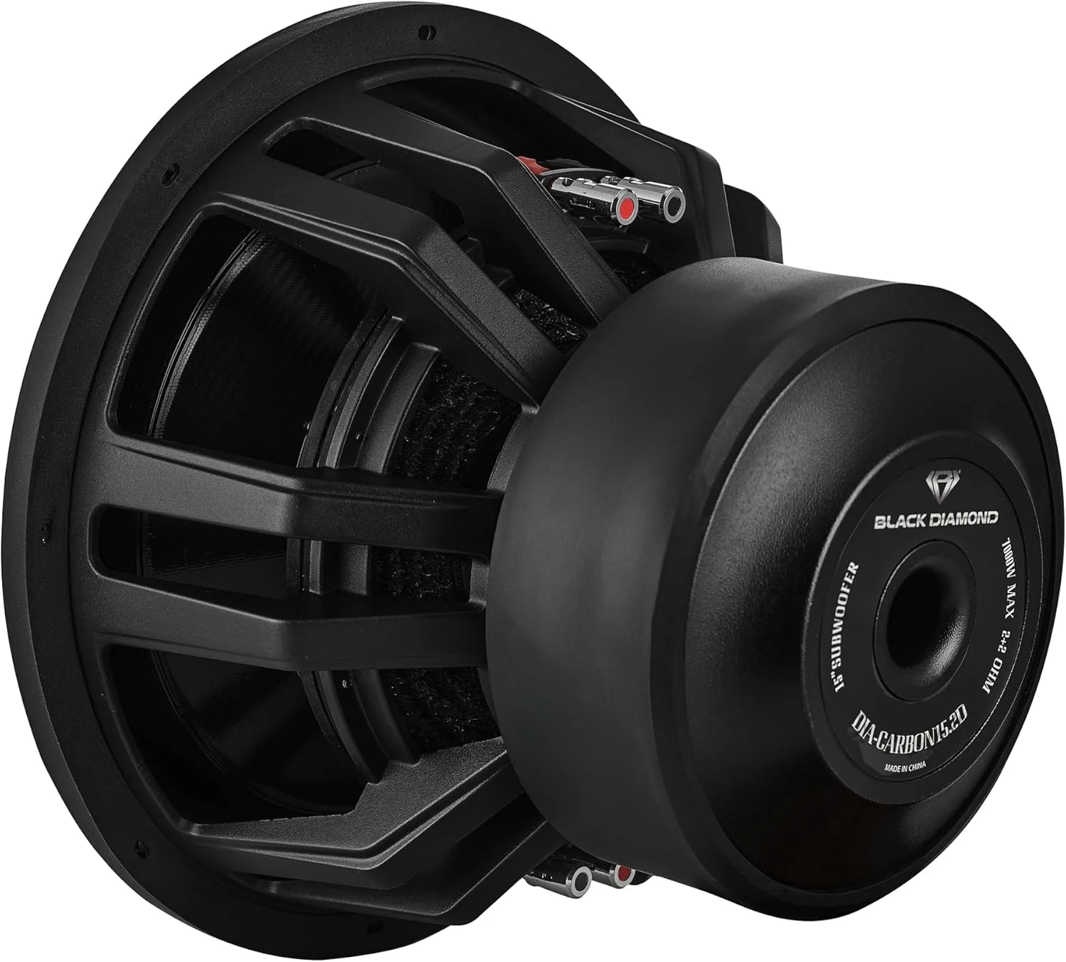 DIA-CARBON15.1D 15" High Excursion Carbon Fiber Subwoofer 3500W RMS 7000W MAX | 2-Ohm DVC Competition-Grade Pro Audio Subwoofer for Extreme Bass(15-in 2-ohm) - Image 5