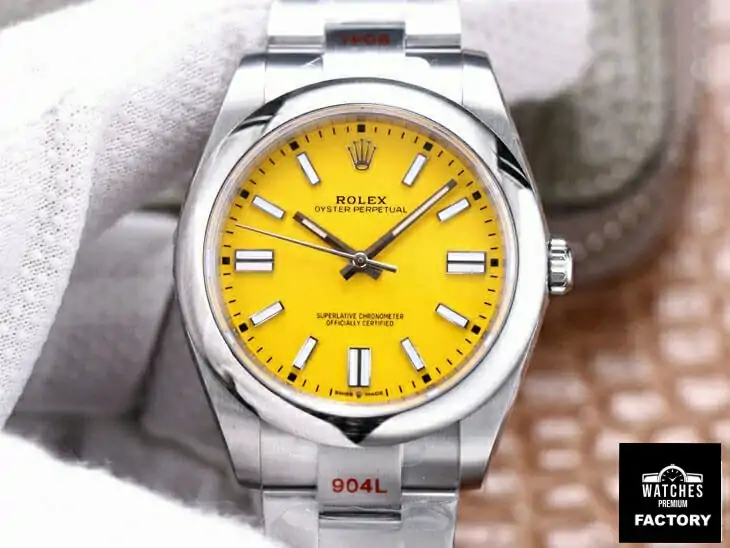 Rolex Oyster Perpetual M124300-0004 41MM EW Factory Yellow Dial