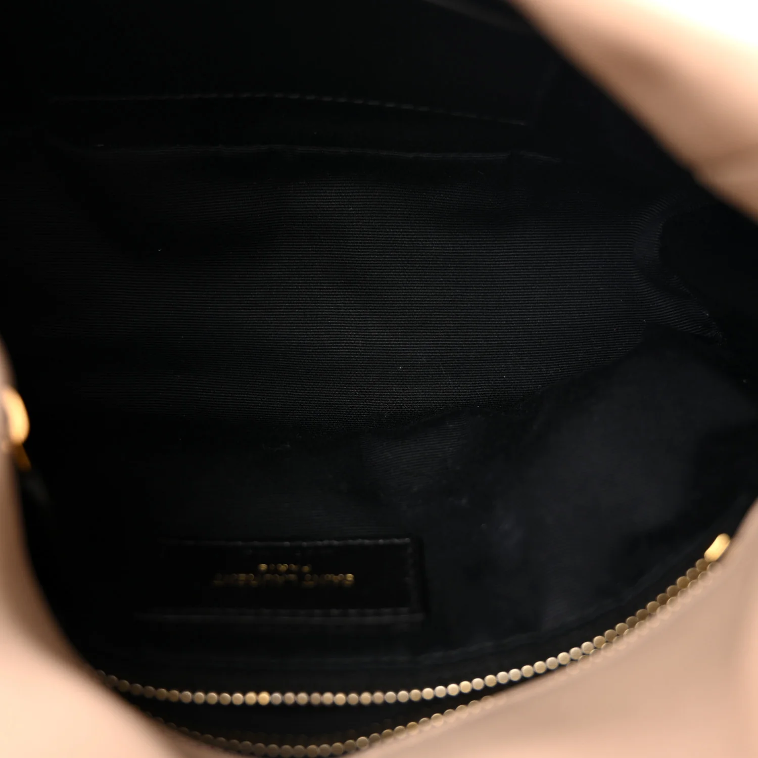 Lambskin Quilted Toy Loulou Puffer Monogram Chain Satchel Dark Beige