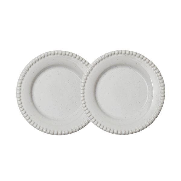 Daria asjett 18 cm 2 stk cotton white