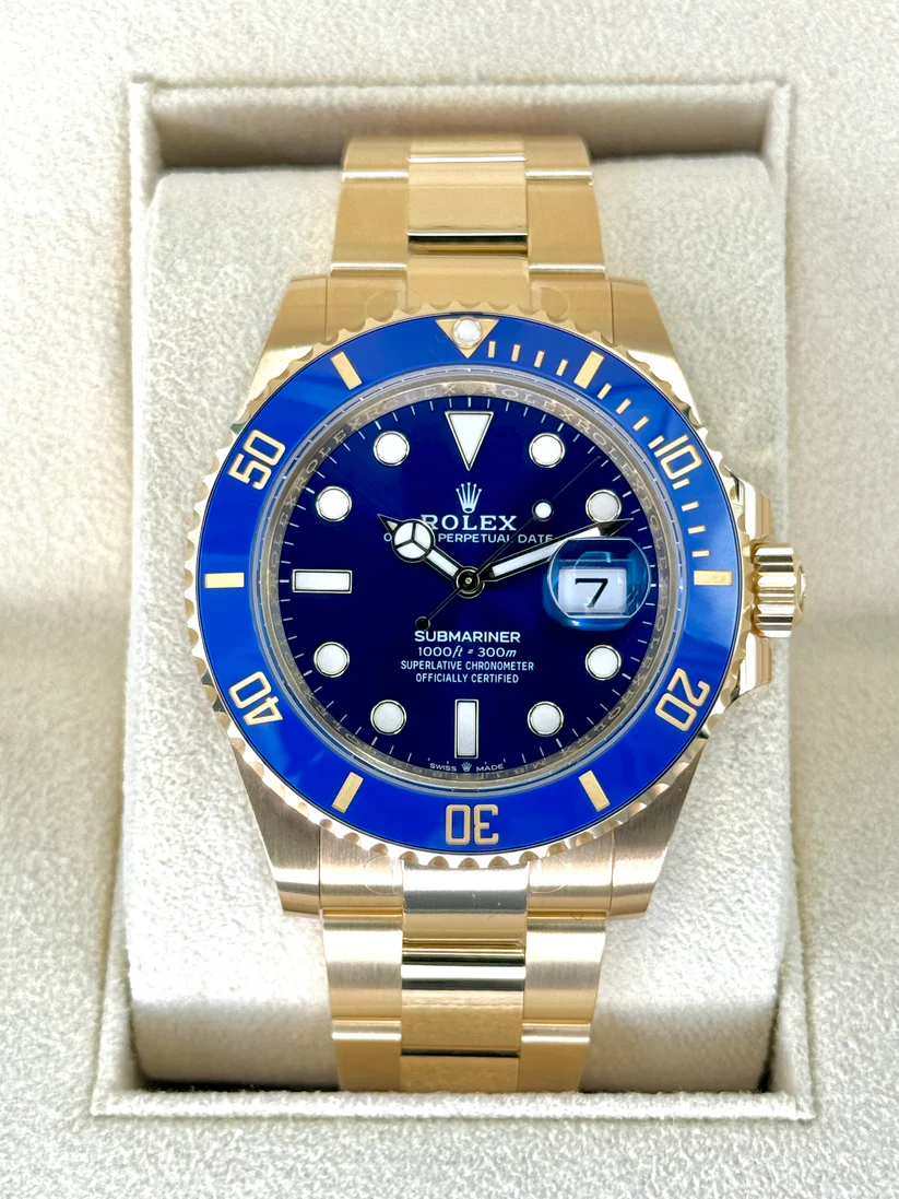 [Super Clone]Rolex Submariner 41mm 126618lb-0002 Blue Dial Yellow Gold Oyster Watch