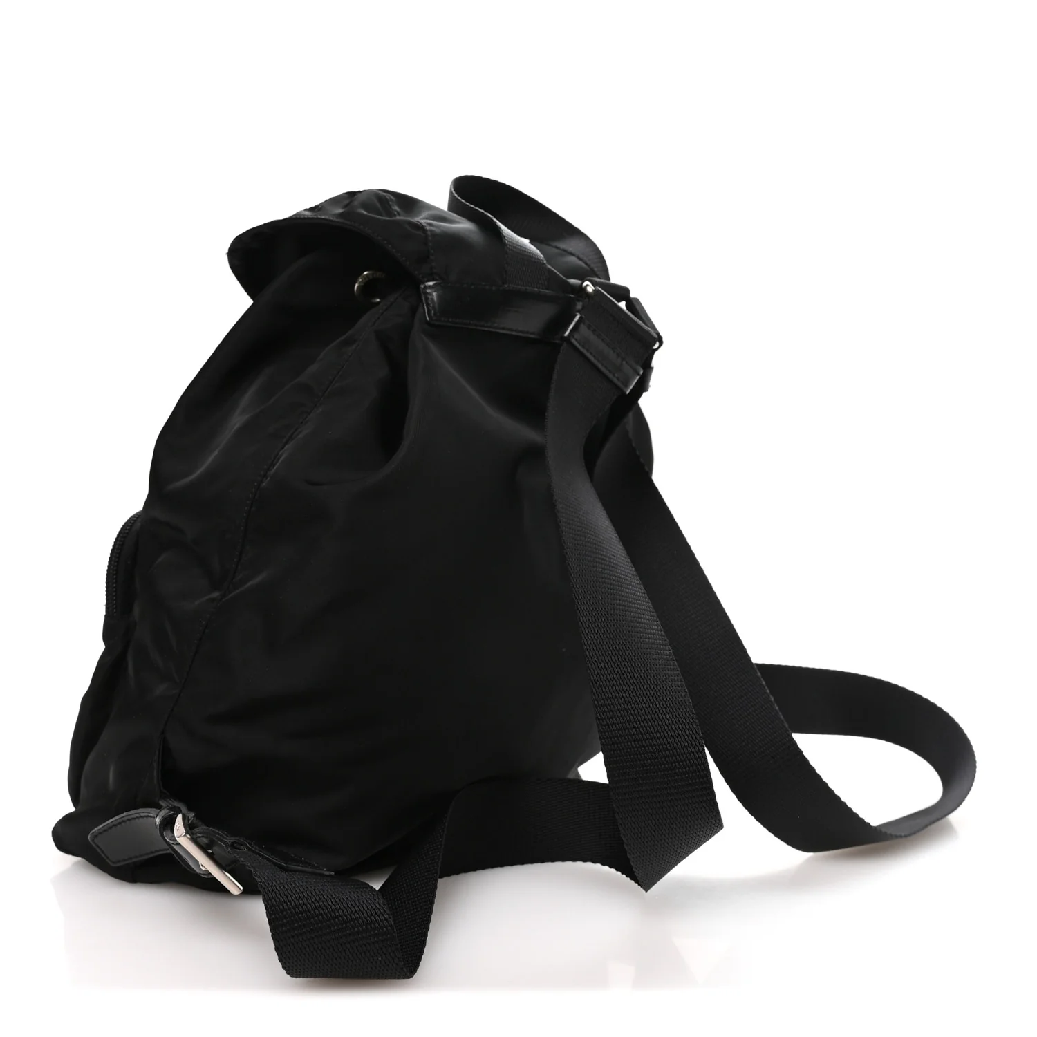 Tessuto Nylon Vela Cinch Backpack Black