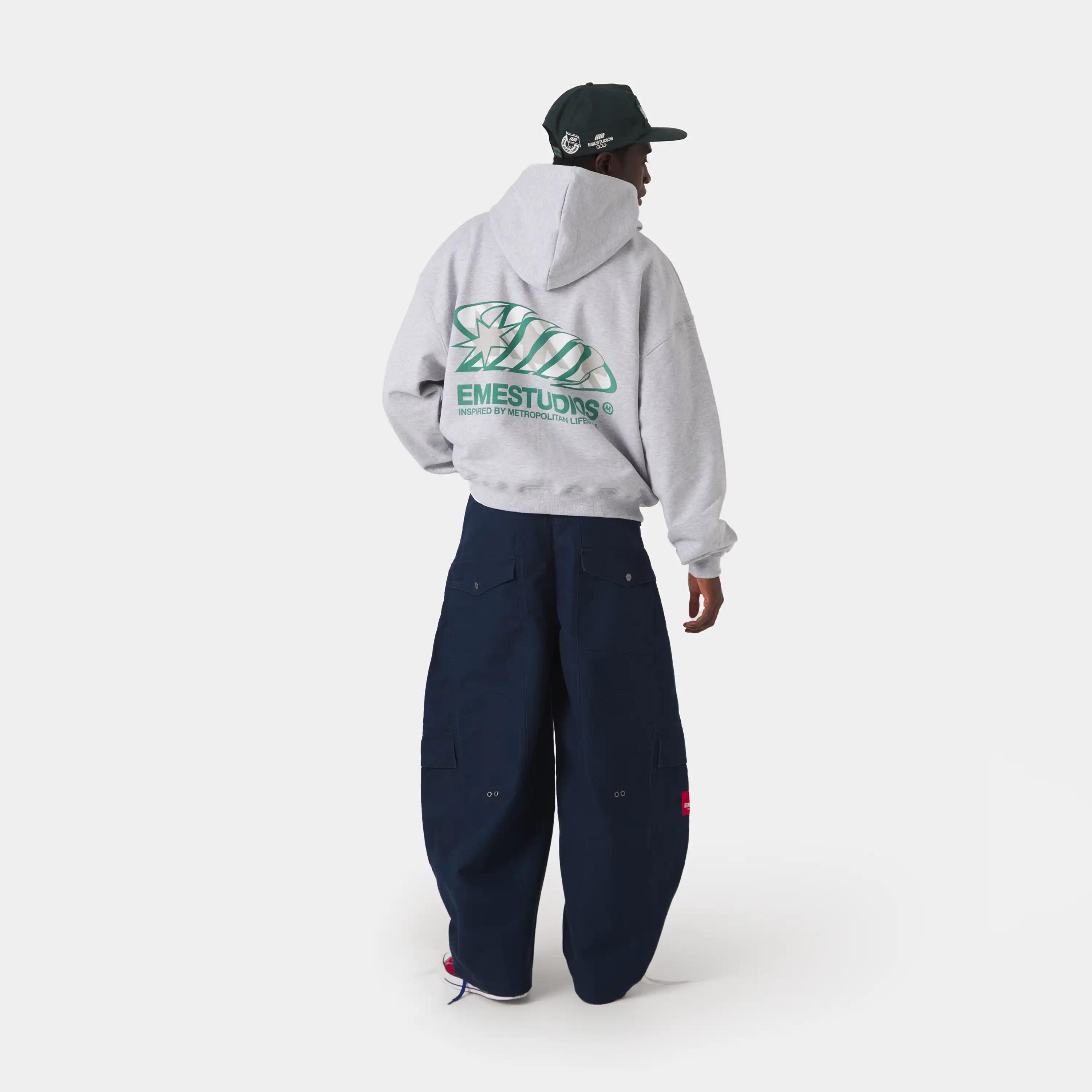 Claurev Grey Oversized Hoodie