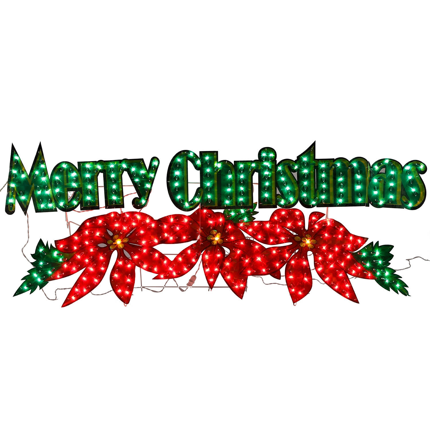Holiday Living 250-Light Holograph Sign- Merry Christmas - Each