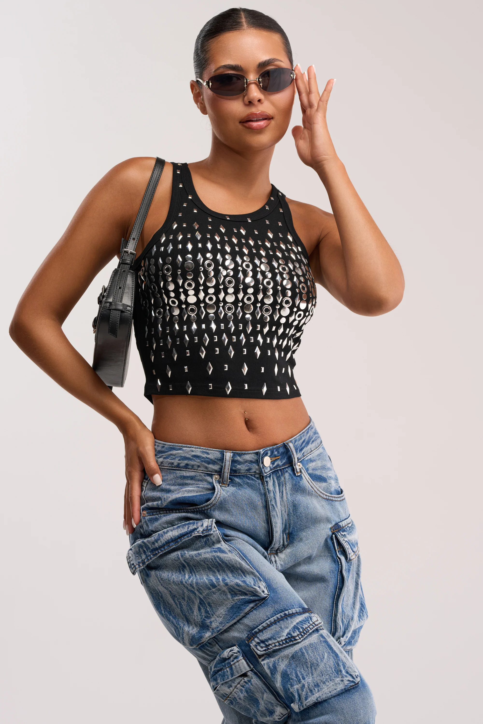 LANA STUDDED TANK - Akira Store
