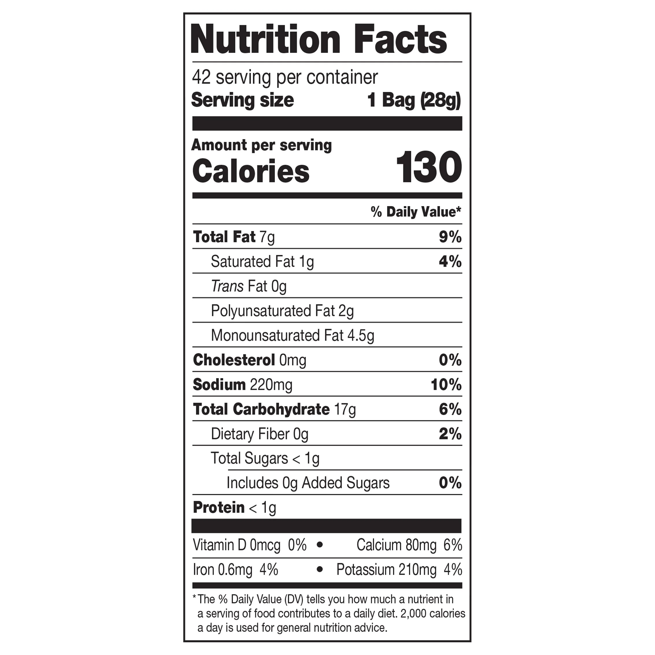 Garden Veggie Straws, Sea Salt, 1 oz, 42-Count
