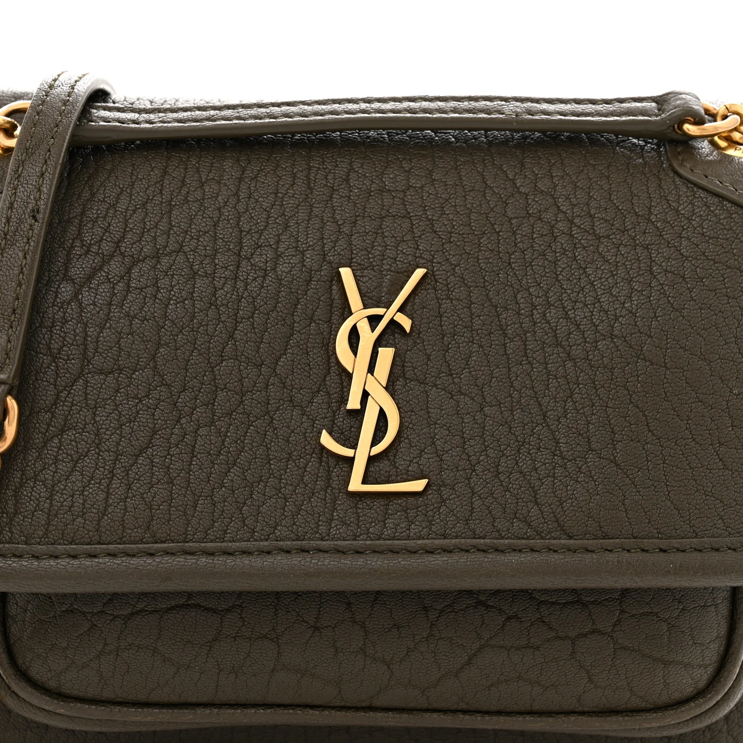 Grained Lambskin Monogram Mini Niki Chain Satchel Light Musk