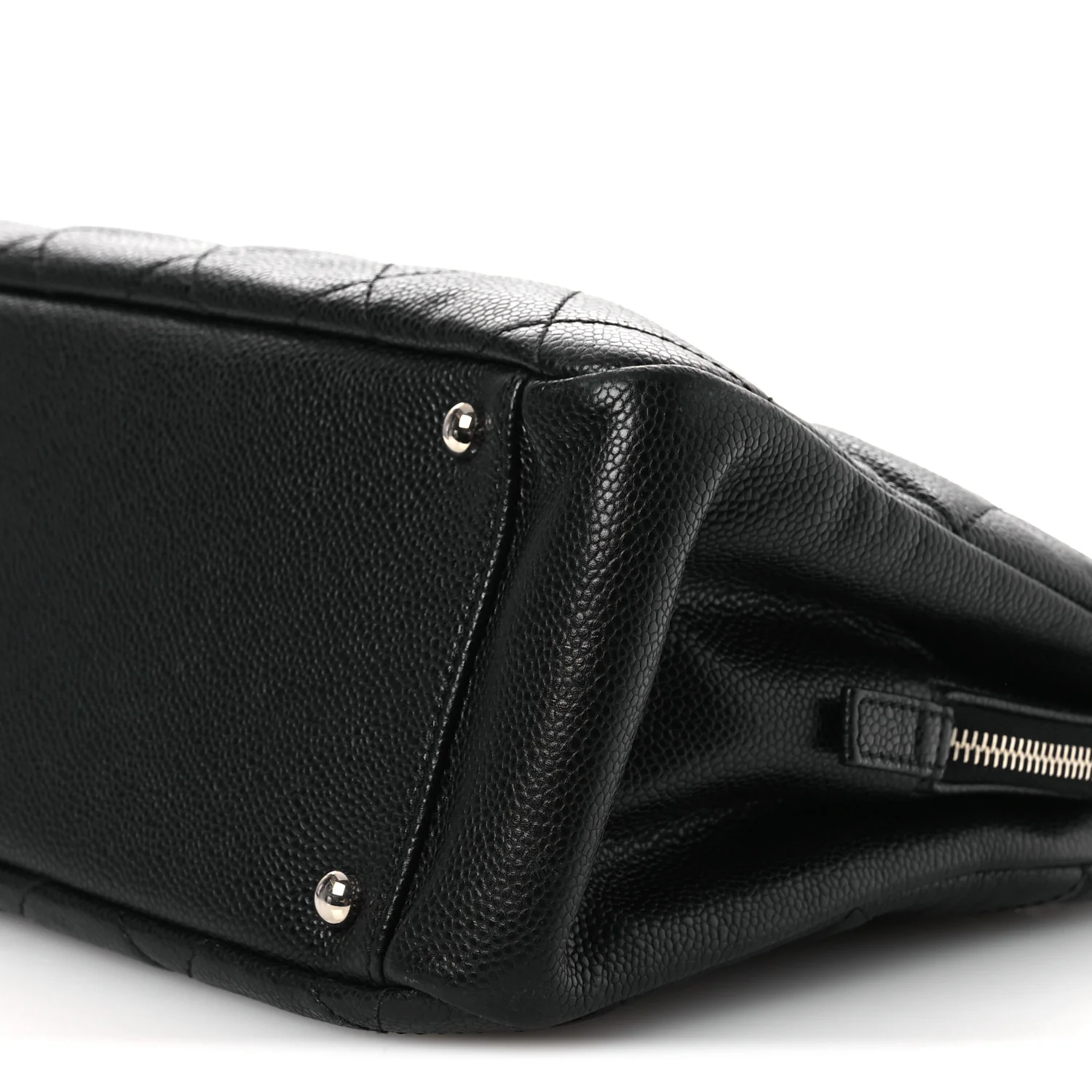 Caviar Quilted Timeless CC Soft Tote Black