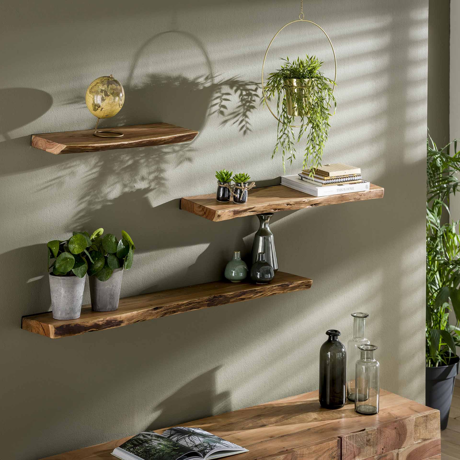 by fonQ Luuk Wandplank - B 60 cm