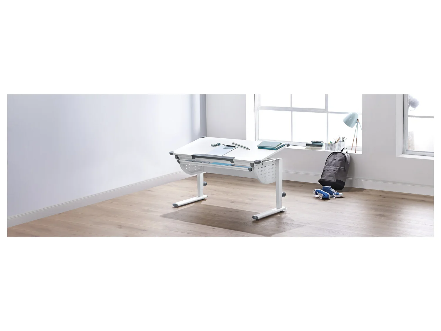 LIVARNO home Bureau pour enfant, 110 x 53,5-83 x 59,5 cm