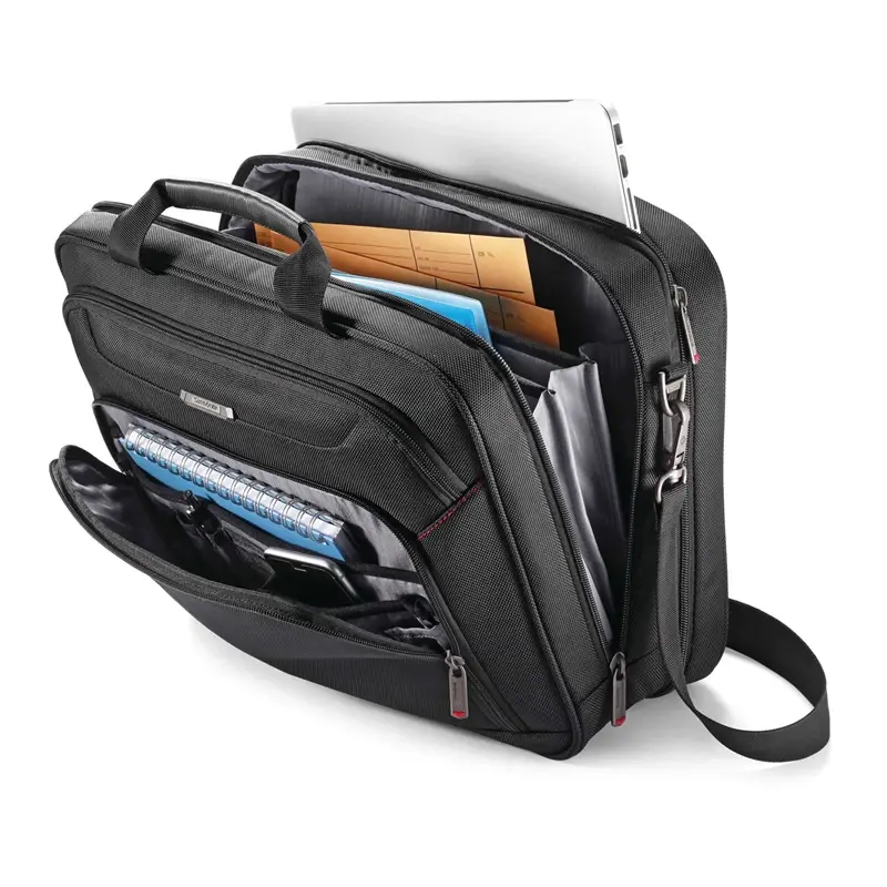 Black Xenon 3.0 Two-Gusset Toploader Laptop Bags & Briefcases | 4936-QYDOG - SAMSONITE OUTLET