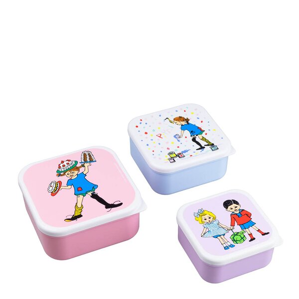 Pippi snackboks 3 stk Bursdag