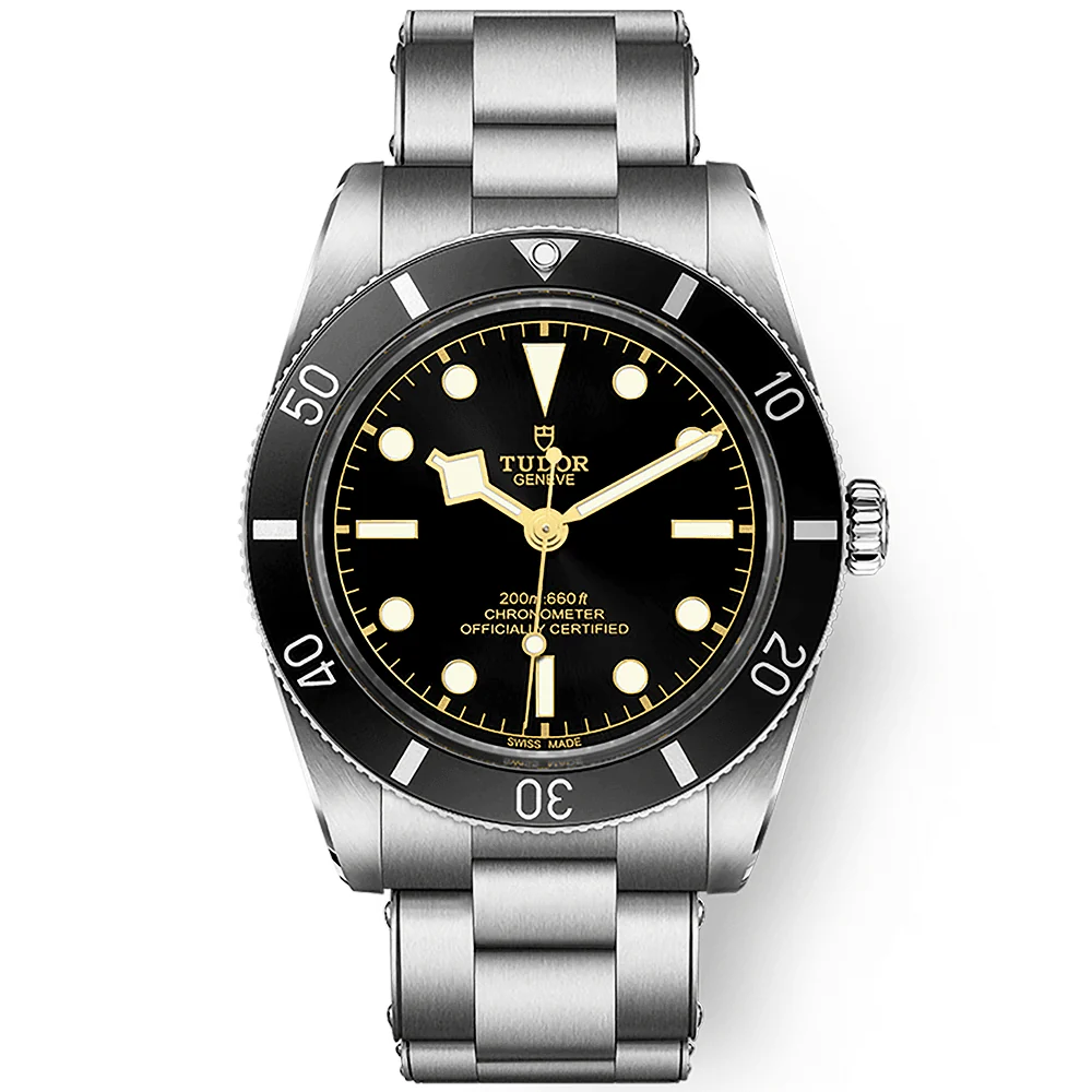 [Super Clone]Black Bay 54 37mm Black Dial & Bezel Automatic Bracelet Watch