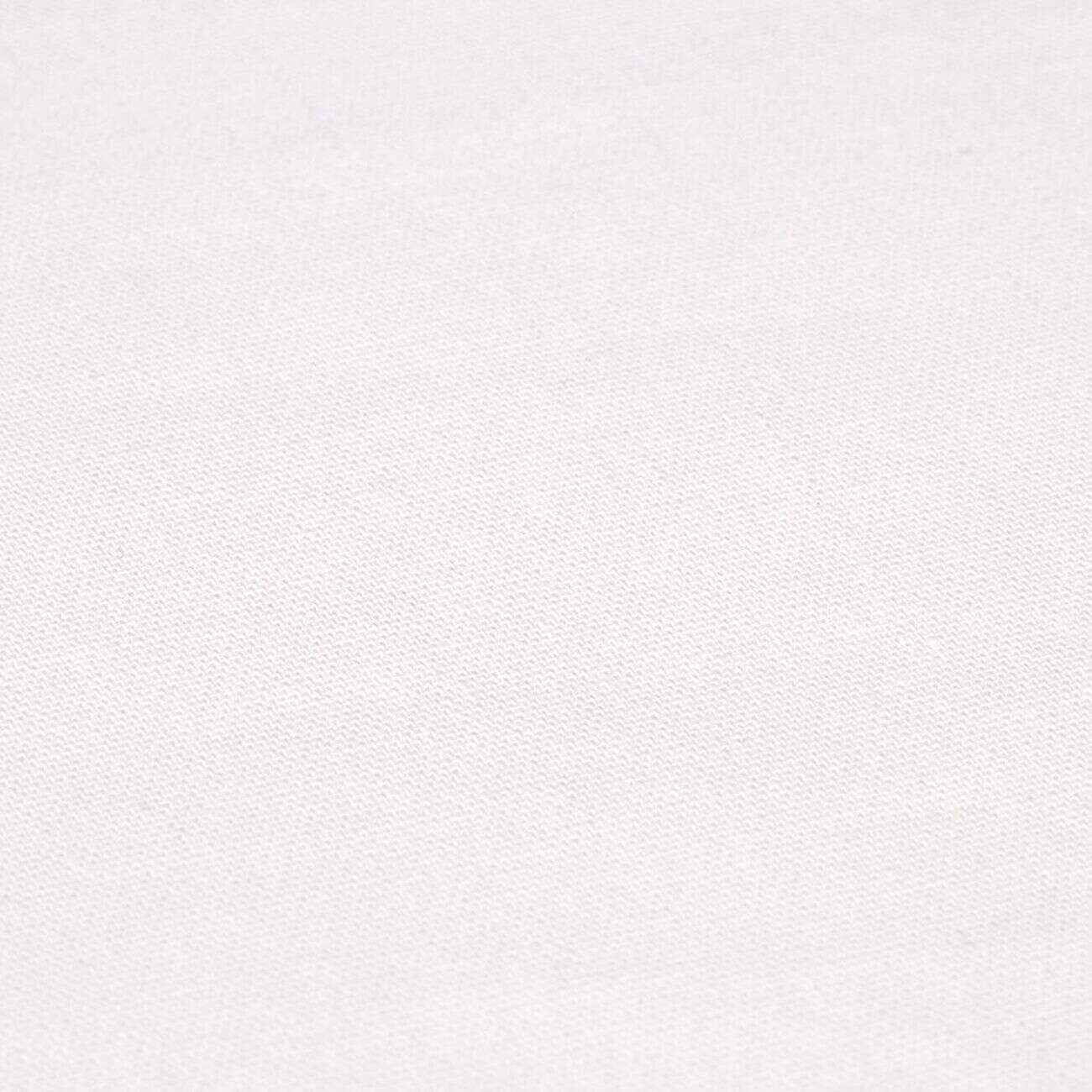 Taie d'oreiller carrée coton uni blanc x2