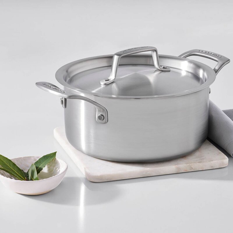 Essential 3-Ply dyp gryte 24 cm 6L m/lokk