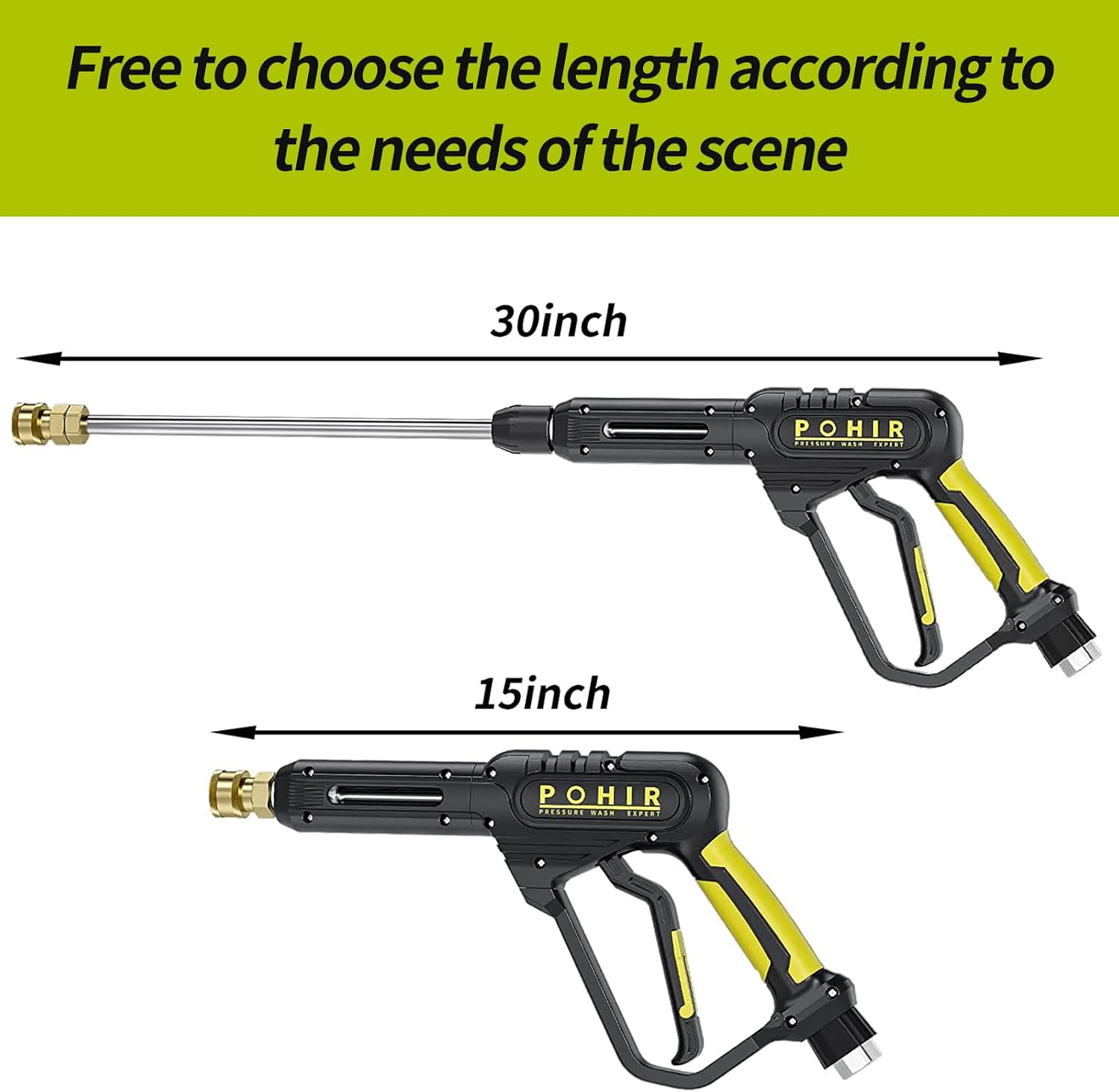 Pressure Washer Gun and Hose 3600 PSI, 3/8