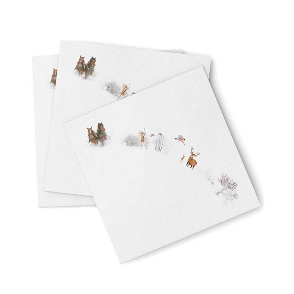Julemorgen Story juleserviett 25x25 cm