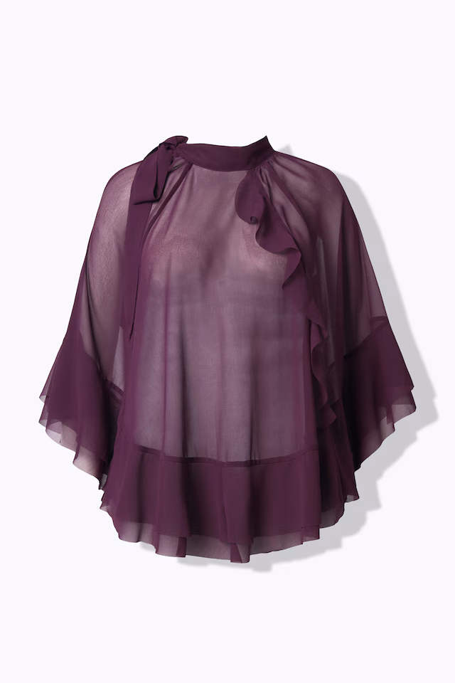 Chiffon Cape Blouse