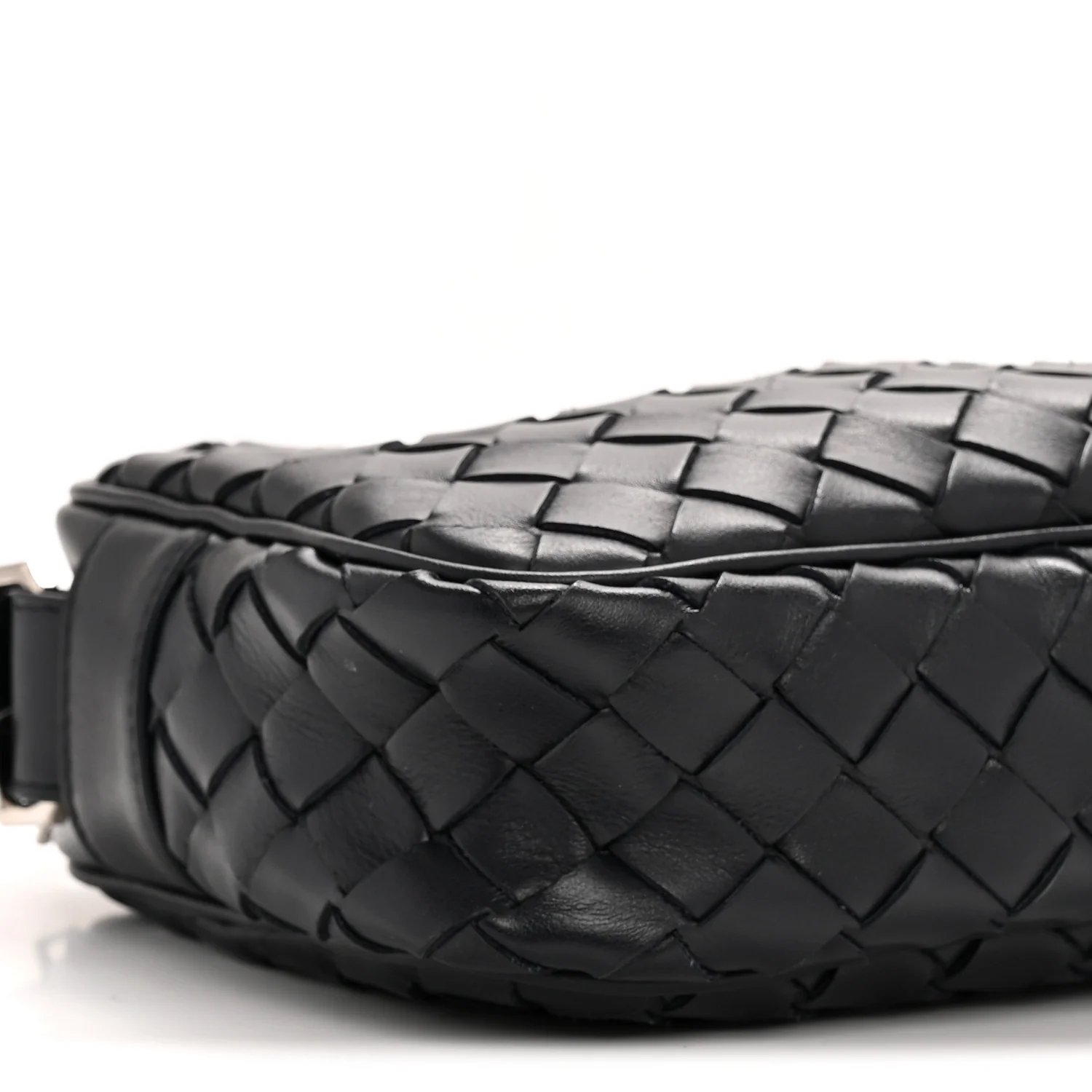 Calfskin Intrecciato Small Camera Bag Navy