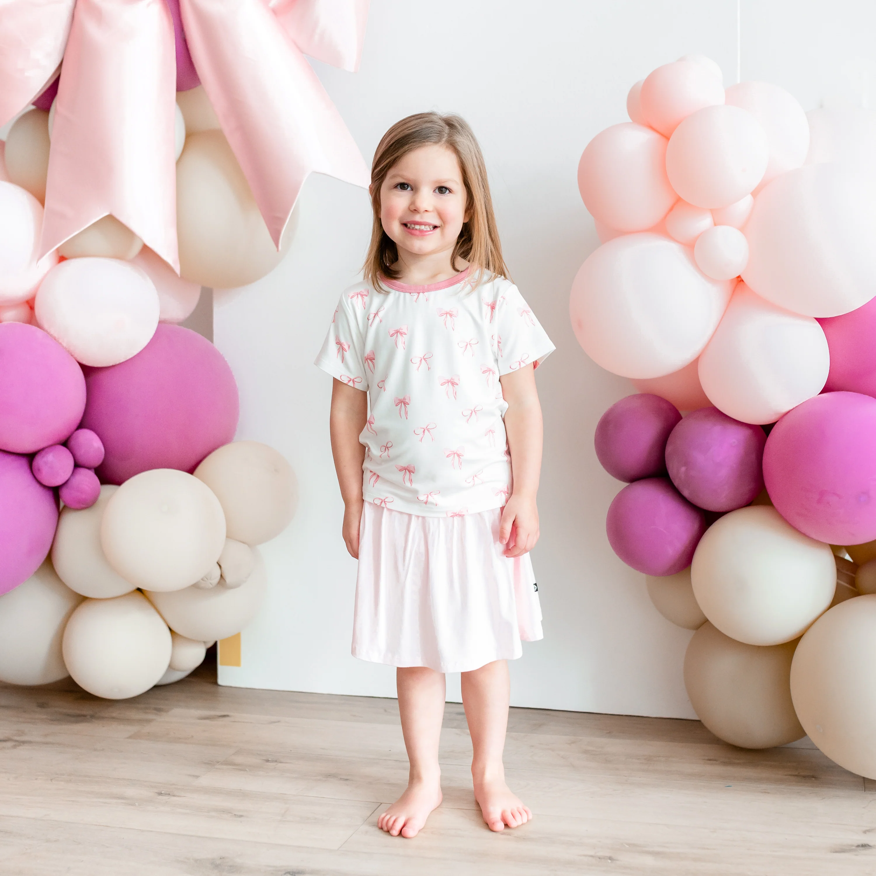 Toddler Basic Tee in Bow