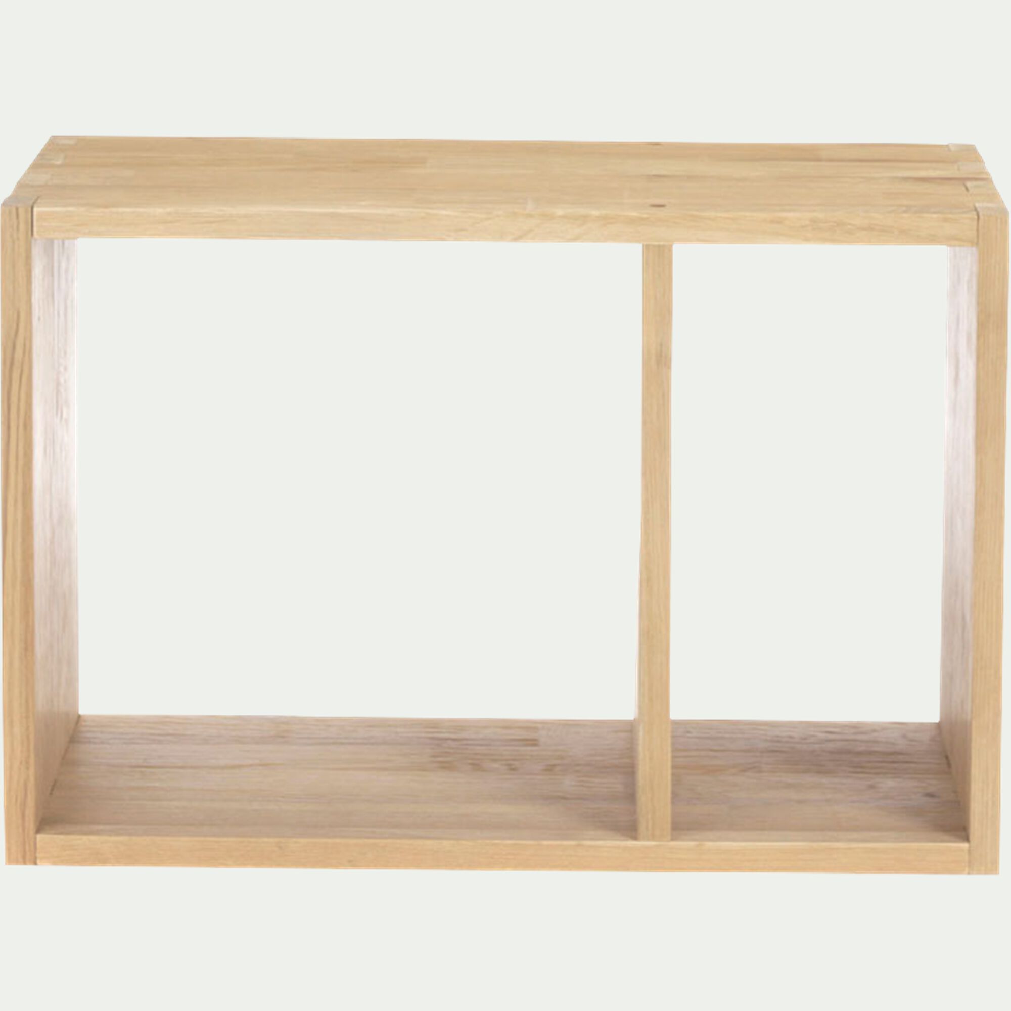 TASSIA - Étagère 2 cases en chêne - bois clair