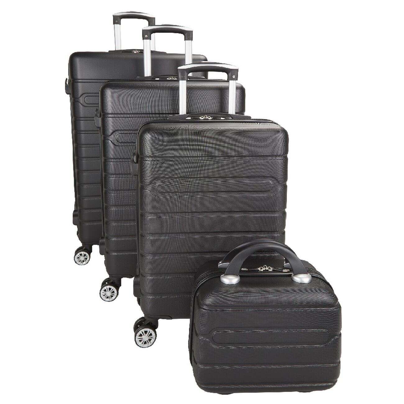 Valise plastique rigide noir H77cm