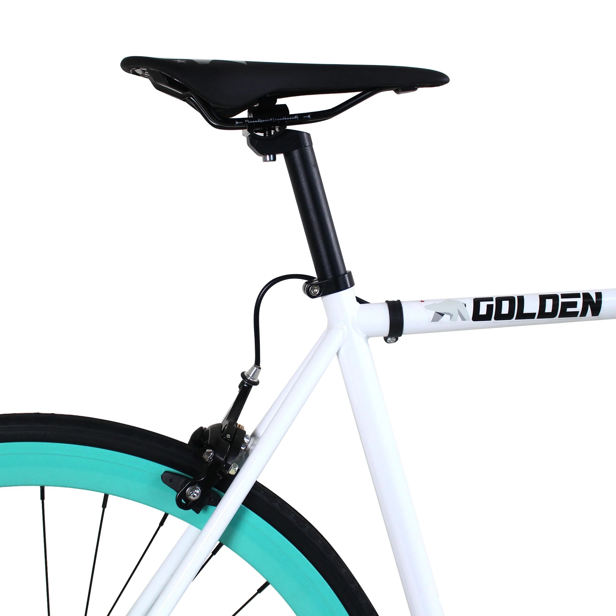 Single Speed Fixie Bike �C Lightweight Steel Frame, Flip-Flop Hub, 700c Wheels, Multiple Sizes Deep V Rims (Heaven, 48)(52 Centimeters) - Image 3