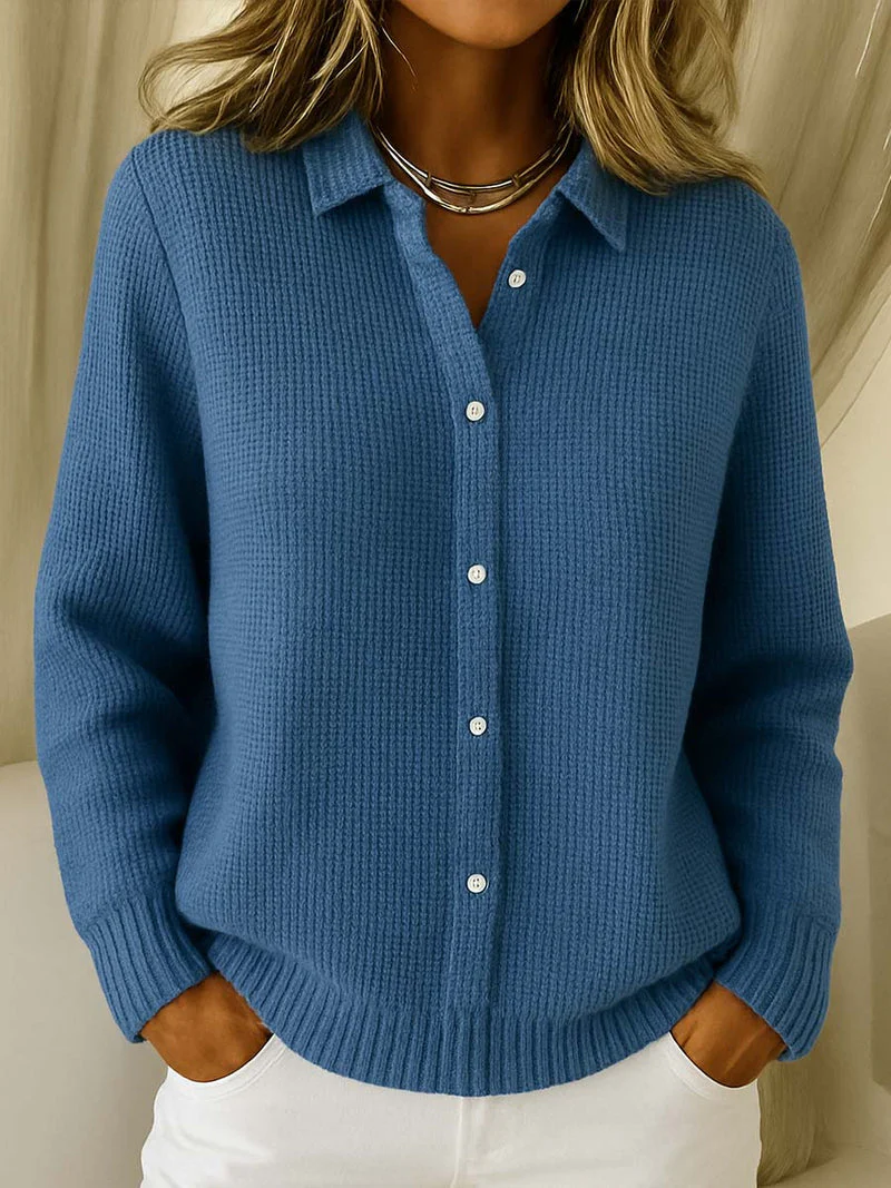 Blouse en maille côtelée douce