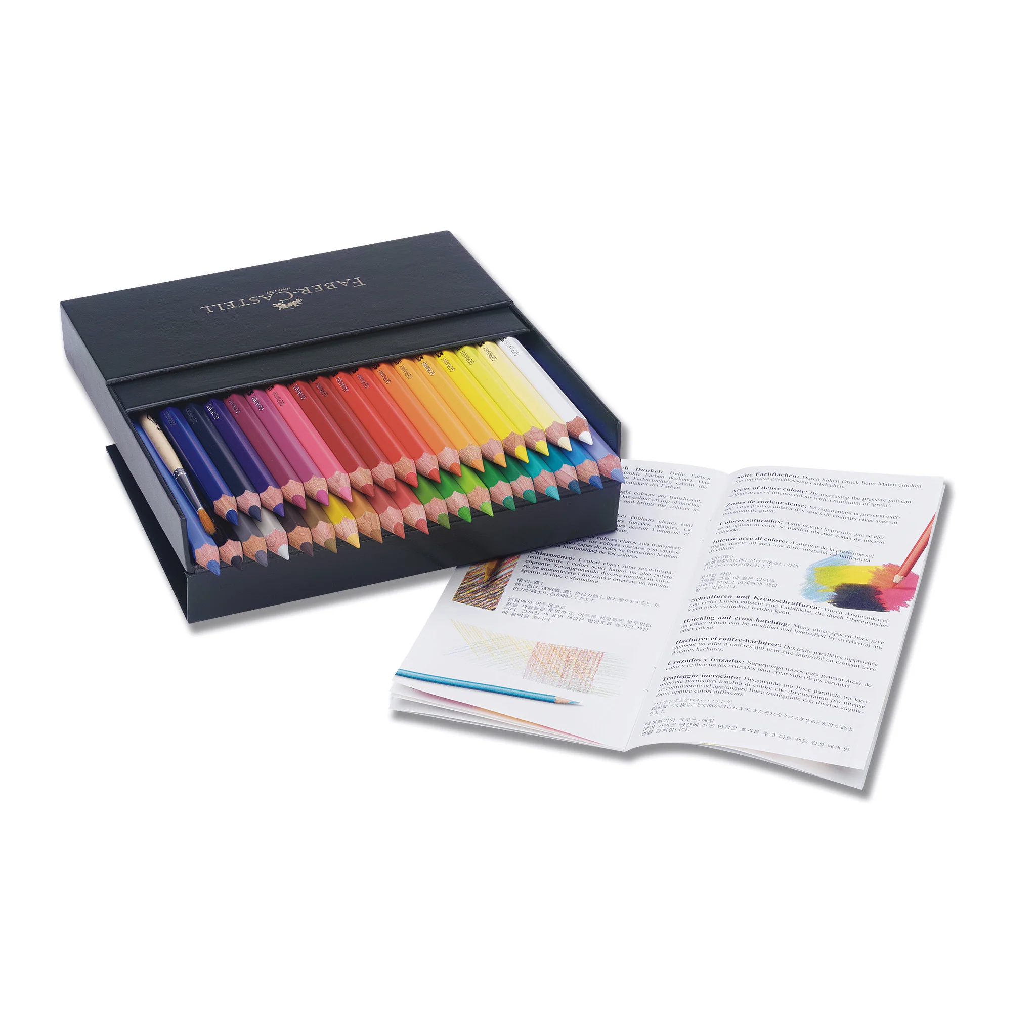 Crayons aquarelle pour artistes, coffret cadeau de 36