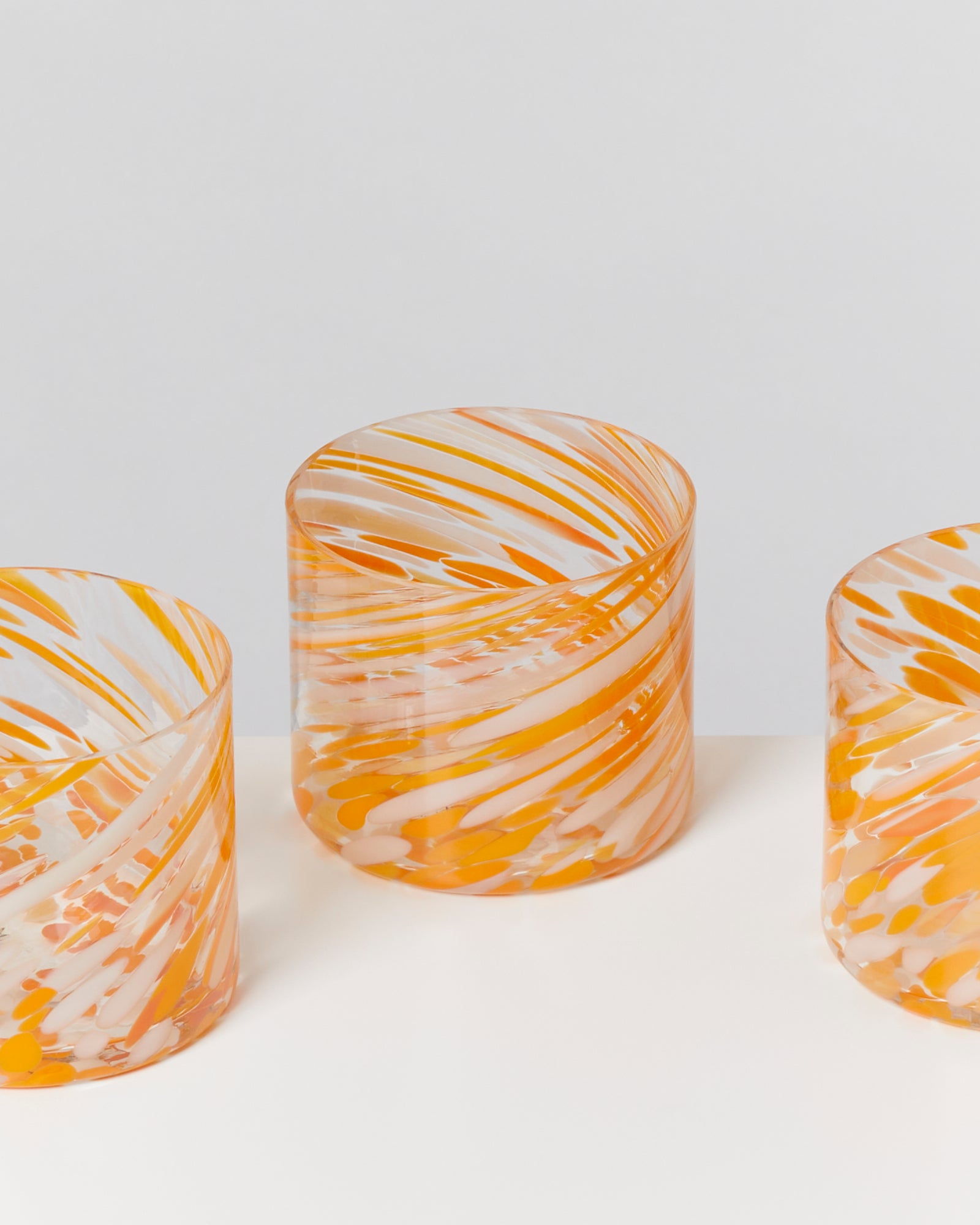 JOIA - SMALL GLASS DROPS ORANGE