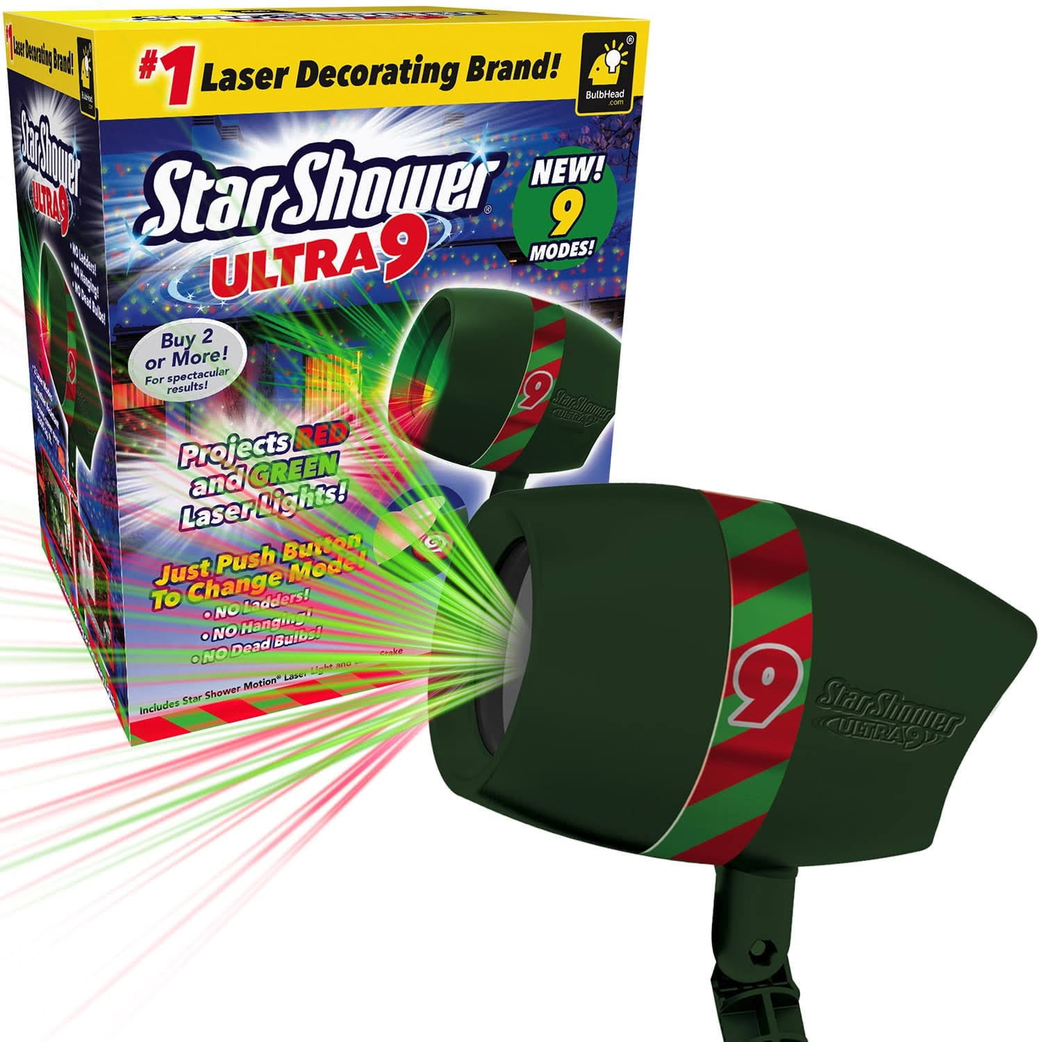 Star Shower Ultra 9 As-seen-on-tv, New 2022 Model w/ 9 Unique Light Pa
