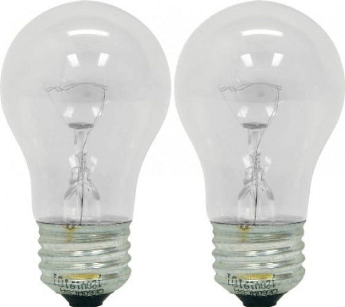 Ge Light Bulbs, Appliance, Clear, 40 Watts - 2 light bulbs a15